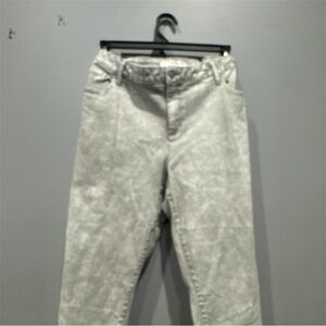 Cato Light Gray Acid Wash Ankle Jeans